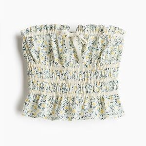H&M Smocked Floral Top
